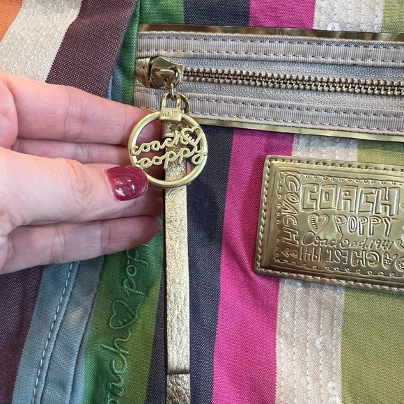 Coach Poppy Legacy Stripe Large Rocker Bag - Picture 5 of 16